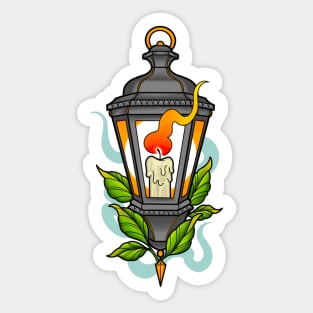 Neotraditional Lantern Sticker